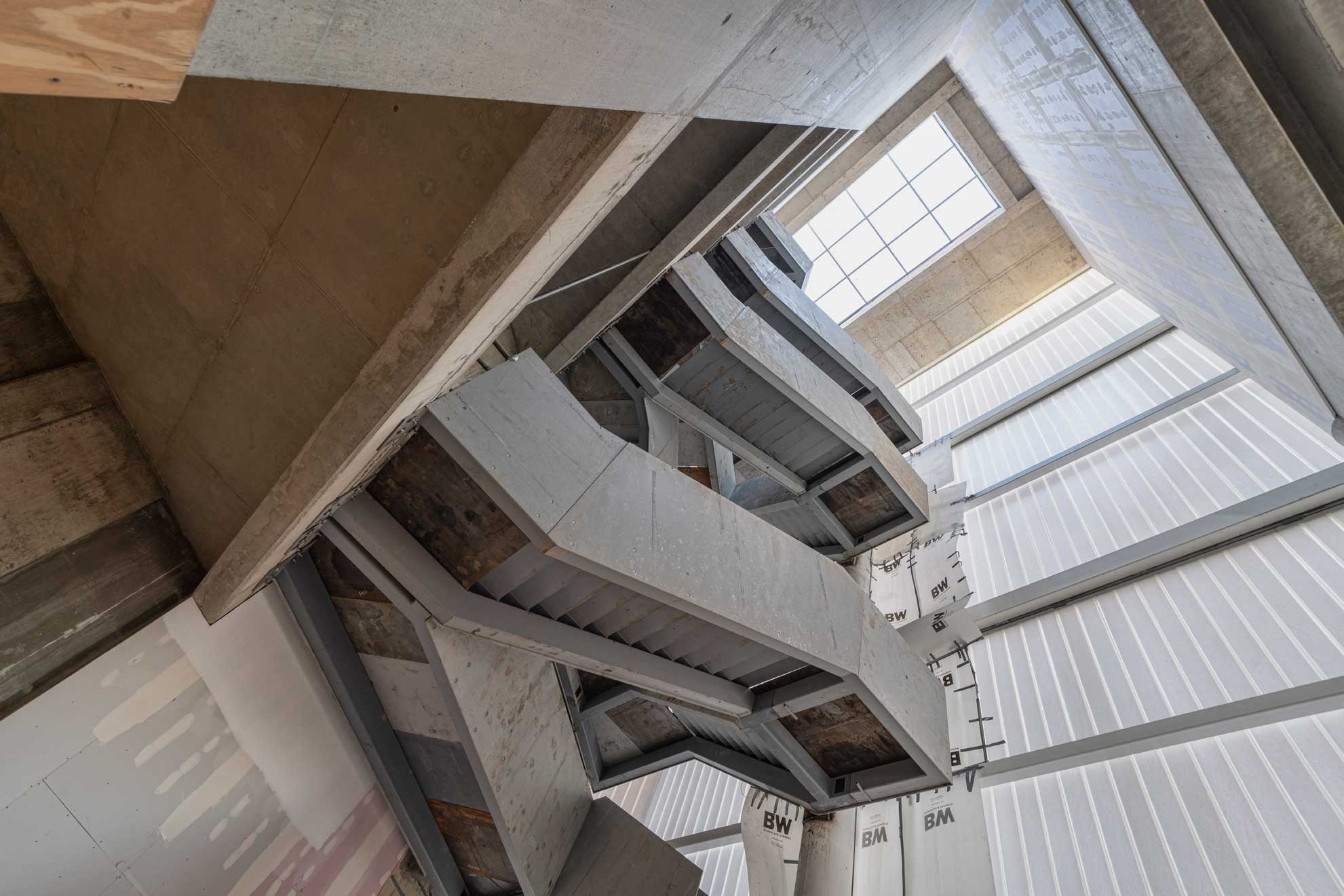 Feature staircase at London City Island © Michael Molloy