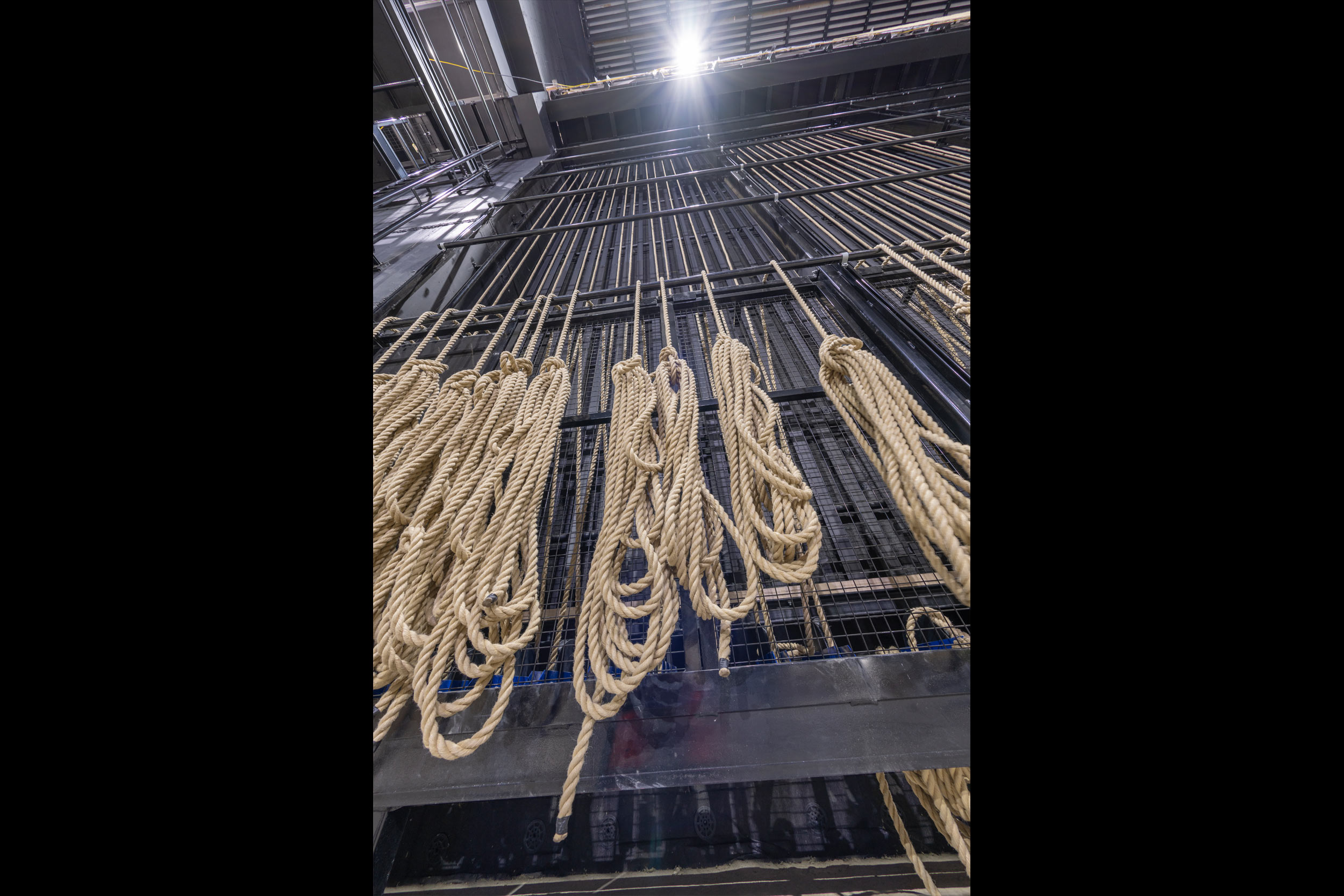 Fly system in the production studio at English National Ballet's new home © Michael Molloy